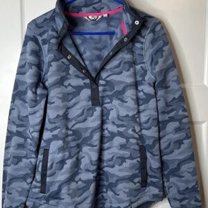 Vineyard Vines Blue Camo Quarter-Zip Pullover